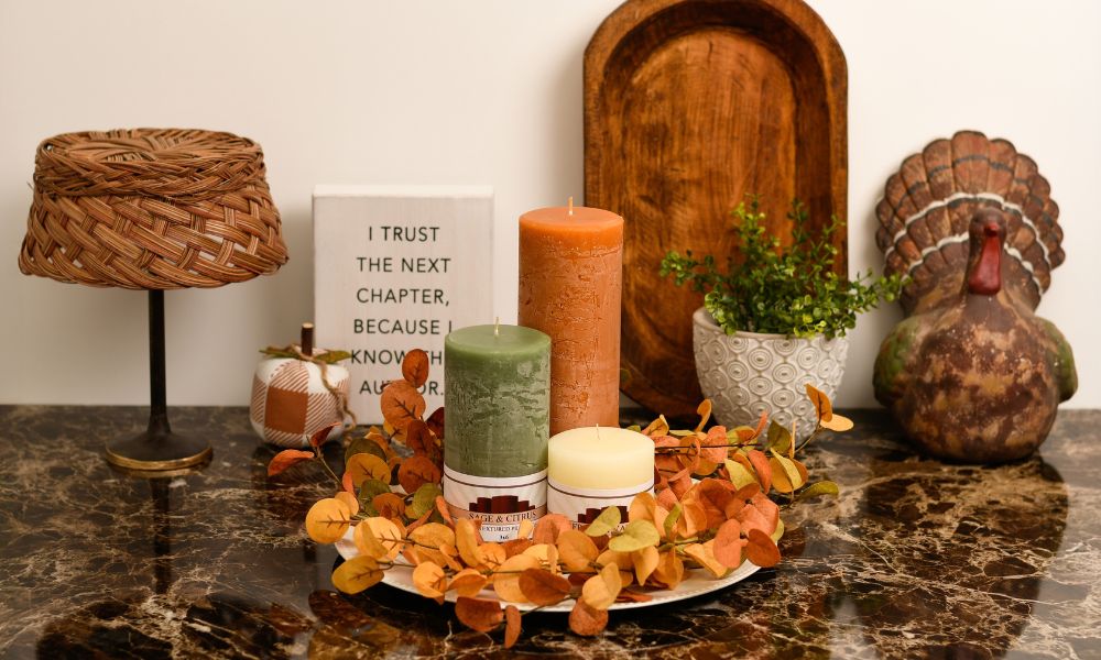 3 Pillar Candle Centerpiece